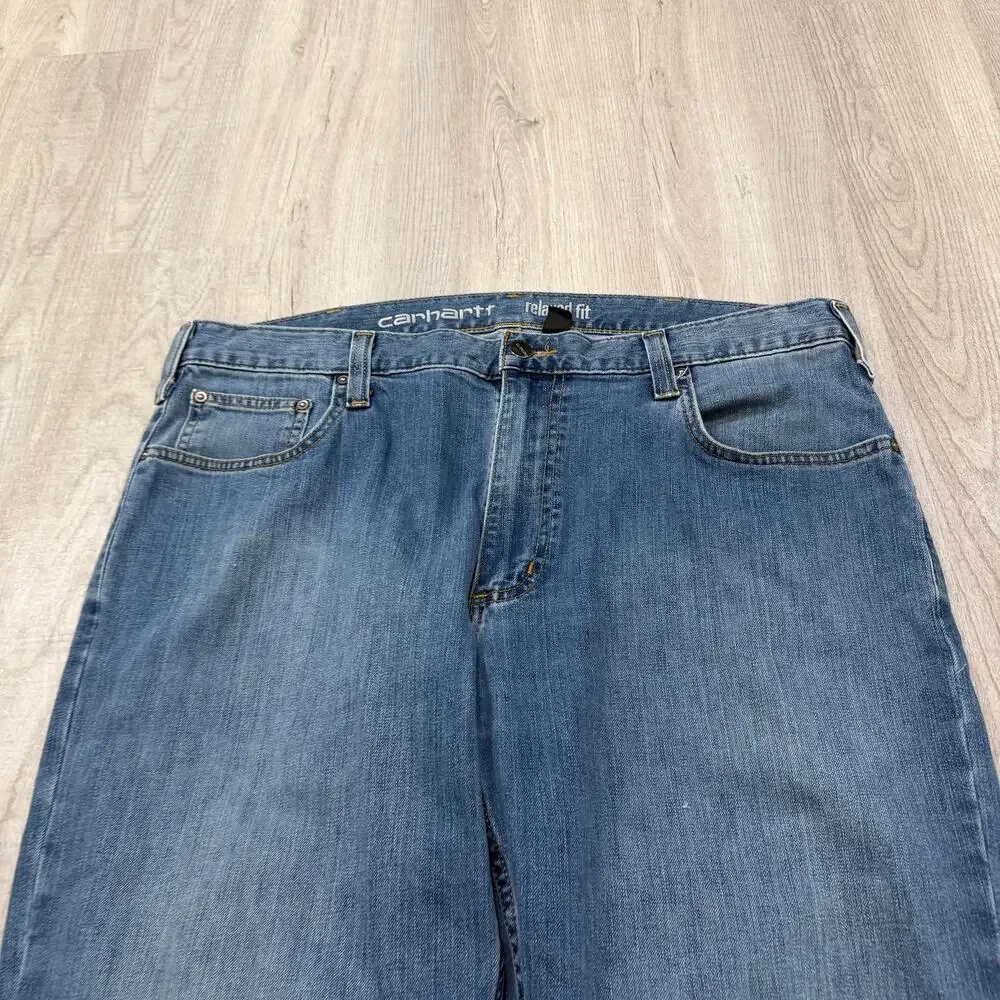 Carhartt Rugged Flex Jeans Men's 38x30 Blue Denim Workwear Work Stretch Outdoors